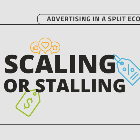 Scaling or Stalling: Advertising in a Split Economy